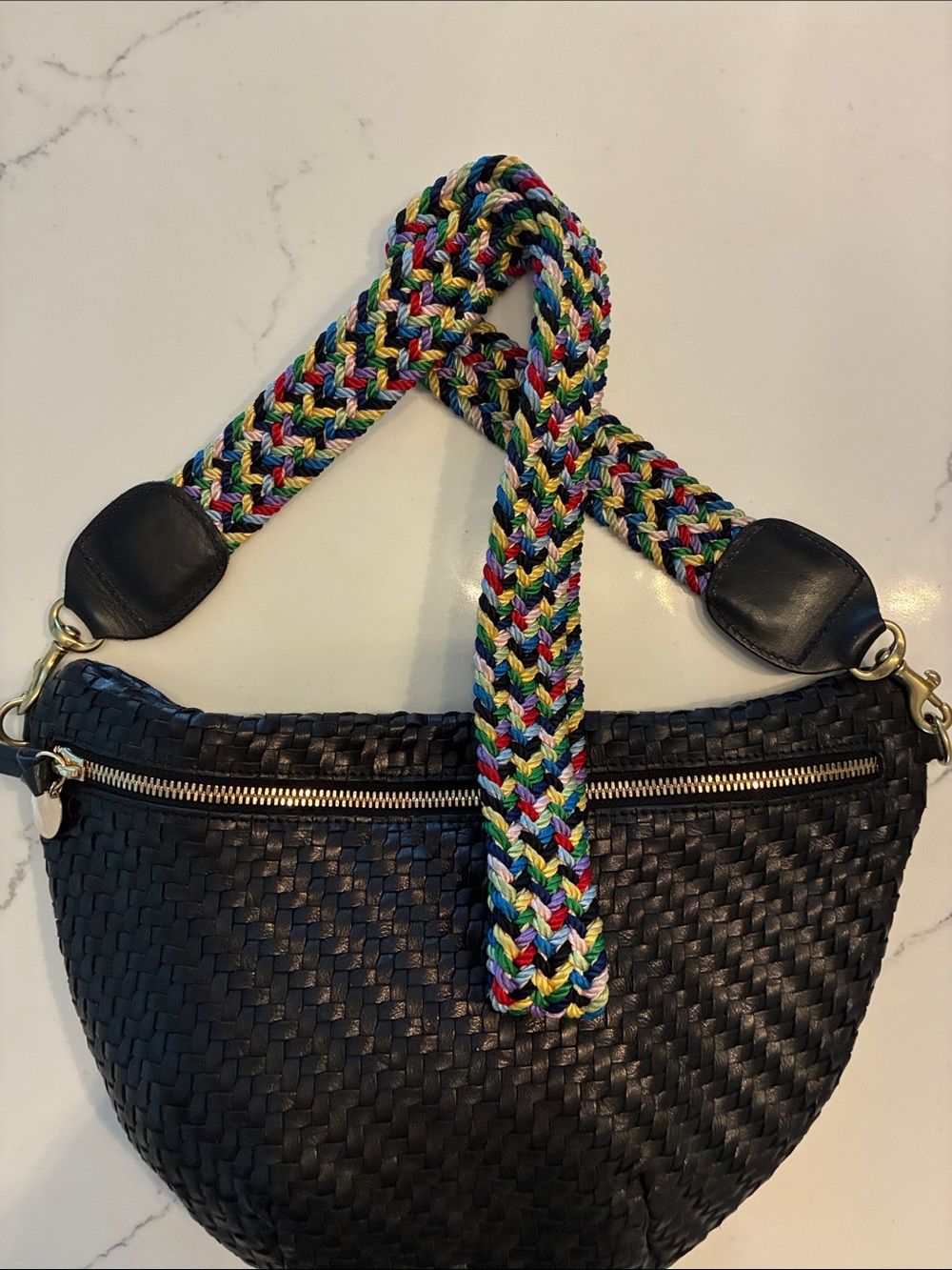 Clare V. Multicolor Braided Strap